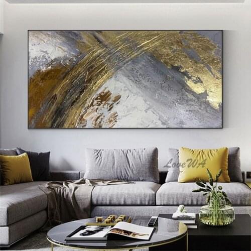 Large Size Group 2 Pcs Hand Painted Abstract Oil Painting on Canvas Wall Picture Art Living Room Home 2 Panel Wall Art Decor