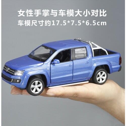 Collectible Boy toy Dies-casts car model with sound light Vehicle gift for children 1:30 Pick Up Super Sports Car Big AMAROK SUV