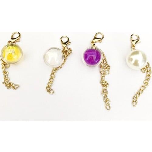 2pcs Fashion Crystal Pendant Mini Cute Pendant Buckles for Decorative Handbag Shoulder Bag Purse Hardware Accessories DIY