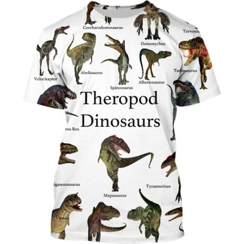 LIASOSO Graphic T-shirts Anime 3D Print T Shirt Men Women Harajuku Dinosaur Theme Gothic T-shirt Kawaii Clothing