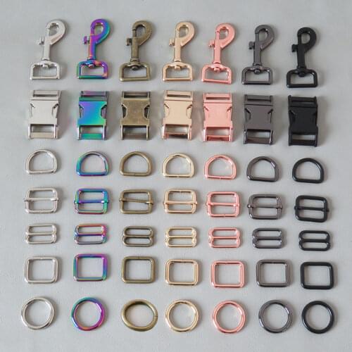 20Pcs/Lot 25mm Metal Buckle Carabiner Hook D Ring For Paracord Bag Backpack Accessory Dog Collar Leash Lobster Clasp Hardware