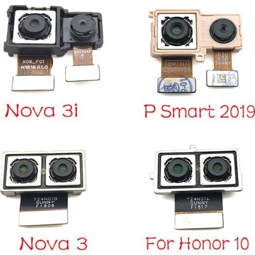 Rear Camera For Huawei Nova 3 3i /Honor 10 /P Smart 2019 Main Back Camera Module Small Camera Flex Cable Parts