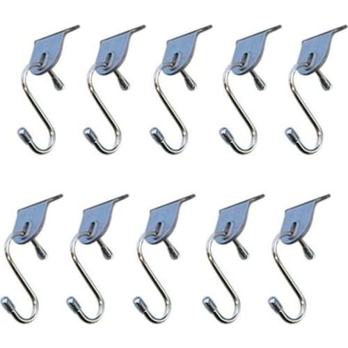 HOT Pack Of 10 Awning S-Hook Set Universal Camping Hooks With S Hook Hanger For Motorhomes Tent Hangers Awning Hook Kit