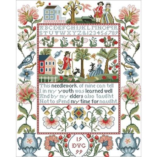 Home of love patterns counted 11CT 14CT 18CT DIY Cross Stitch Sets wholesale Cross-stitch Kits Embroidery Needlework