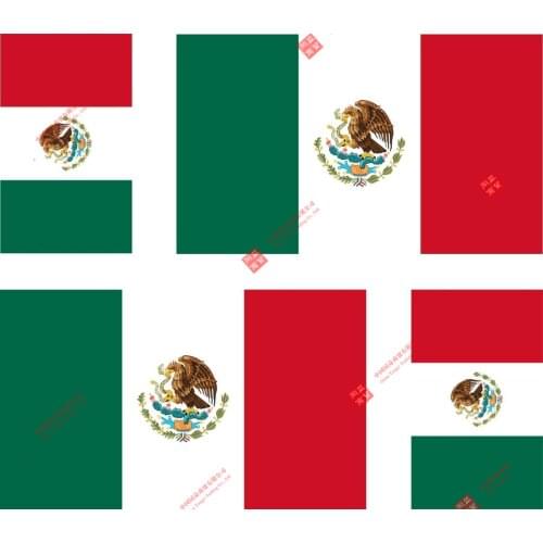 4x Sticker Adesivo Adesivi Decal Vinyl Auto Moto Bandiera Messico Messicana Laptop Stickers
