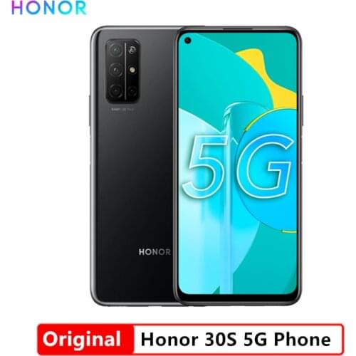 New Honor 30S 5G Cell Phone 8GB RAM 128GB 256GB ROM 6.5Inch Kirin 820 Soc Chip 4000mAh Rear Camerea 64MP Super Chager Cell Phone