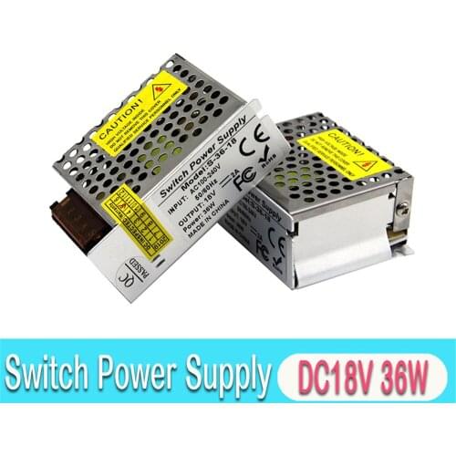 Variable Switching power supply DC18V 2A 36W Transformer 100-240V AC To DC 18V SMPS For Repeater Access Lighting Monitor CCTV