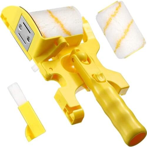 Portable Timesaving Clean-cut Paint Edger Roller Brush Wall Painting Trimming Brush DIY Wall Handle Tools Door Wall Brush