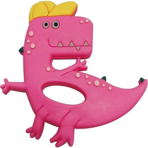 Dinosaur Teething Toys BPA Free Silicone Teether For Teeth Food Grade Silicone Baby Toy Chewing Pain Relief Product For Boy Girl