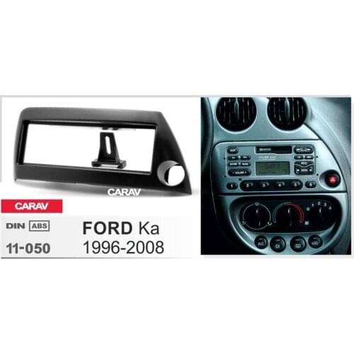 1Din Radio Fascia for FORD Ka 1996-2008 Left Wheel Stereo Panel Mounting Installation Dash Kit Trim Frame CARAV 11-050