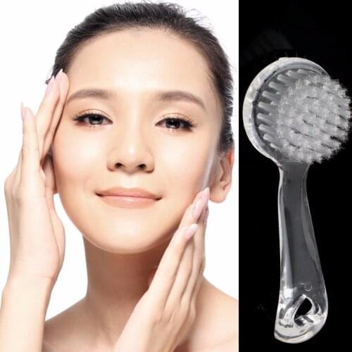 Facial Makeup Cleansing Brush Exfoliating Facial Brush Face Care Cleaning Wash Cap Soft Bristle Brush Scrub Plastic Non-electric