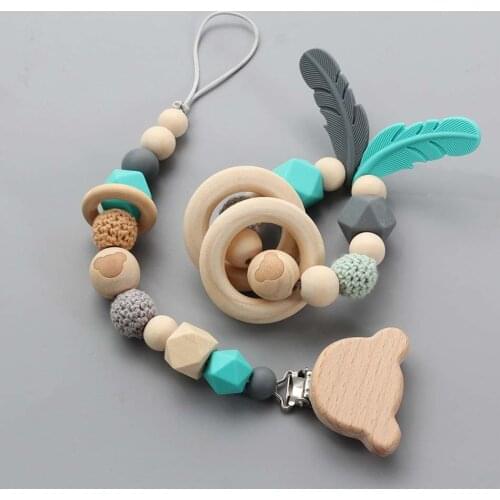 Silicone Baby Pacifier Clips Silicone Pacifier Chain Bracket Nipple Bracket Holder For Nipples Toddler Toys Baby Shower Gift