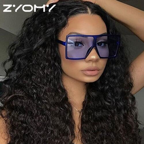 Q Oculos De Sol 2020 New Fashion Retro Designer Multicolor Square Shape Retro Unisex Large Frame Men Women Sunglasses Goggles