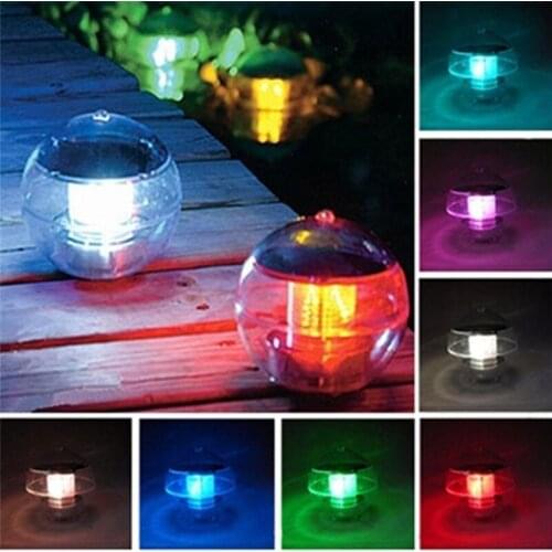 Solar Floating Light for Pool Pond Waterproof ABS Color Changing LED Solar Light Globe Night Light Lamp Garden Swimming Pool