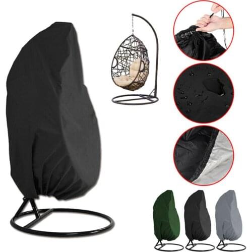 Outdoor Chairs Oxford Cloth Dust Cover Eggshell Shaped Swing Hanging Chair Dust Cover