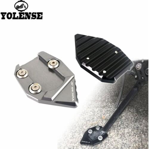 Motorcycle CNC Kickstand Foot Side Stand Extension Pad Support Plate For KAWASAKI Vulcan S 650 VN650 2015 2016 2017 2018