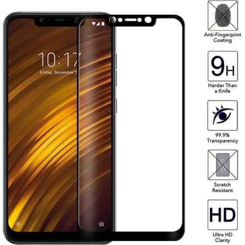 2pcs/lot Tempered Glass For Xiaomi Pocophone F1 Screen Protector Xiomi Pocofone F1 Mi Poco Phone F 1 Pocof1 Mif1 Protective Film
