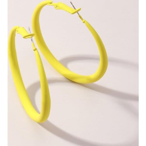 Modern Wild Street Vintage Big Circle Hoop Earrings for Women Steampunk Painting Ear Bijoux Girl Butterfly Earring Party Jewelry