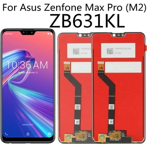 6.26''For Asus Zenfone Max Pro ( M2 ) ZB631KL LCD DIsplay Touch Screen Digitizer Assembly replacment for ASUS ZB630KL LCD Diplay