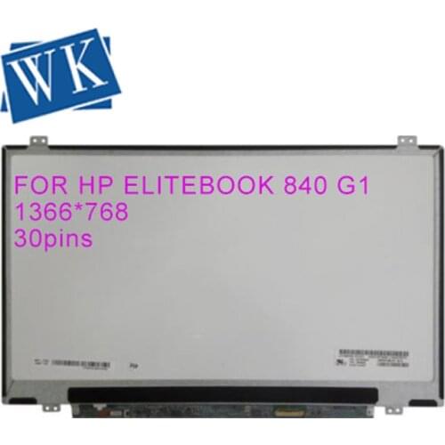 Free shipping new 14'' LCD LED SCREEN FOR HP ELITEBOOK 840 G1 Replacement for Laptop MATRIX HD