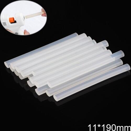 11mmx190mm Transparent Hot Melt Gun Glue Sticks Gun Adhesive DIY Tool for Hot Melt Glue Gun Repair Alloy Accessories