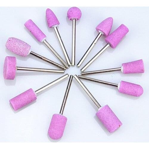 12pc/set Nail Quartz Wheel Grinding rod for Manicure Pedicure Manicure Polished Grinding rod Remove Defective Nail Nail Art Tool