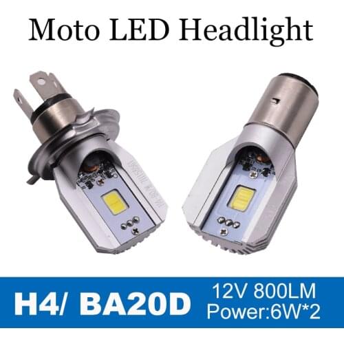 1X BA20D H4 LED Motorcycle Headlight Universal Headlamp Bulb for BMW R1100 Suzuki Burgman AN650 Vespa GTS 250 Yamaha FZ09