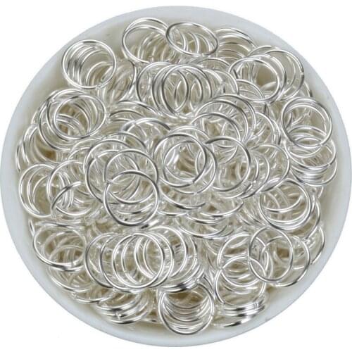 200PCS Stainless Steel Gold Silver Rhodium Tone Open Jump Rings Jewelry Findings Split Rings For DIY Accessories 4 6 8 10mm