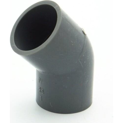 25mm ID 45 Degree Elbow PVC Tube Joint Pipe Fitting Adapter Water Connector For Garden Irrigation System DIY