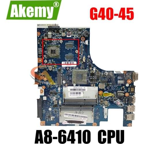 Akemy For The New Lenovo G40-45 G40 Laptop Motherboard ACLU5/ACLU6 NM-A281 CPU A8-6410 Carrying GPU 100% Test