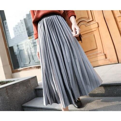 Женские плиссированные юбки Baharcelin China At AliExpress