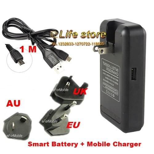 Dual USB Mobile Phone Charger Dock Cradle Battery Charger +Plug + USB Data Cable For Sony Xperia C S39H C2305,Asus Zenfone 5