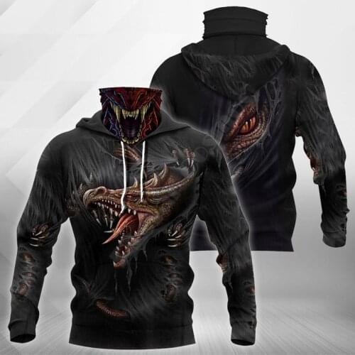 Dragon Tattoo 3D Printed Hoodies Harajuku Fashion Sweatshirt Women Men Casual Pullover Hoodie Mask Warm Drop Shipping 02