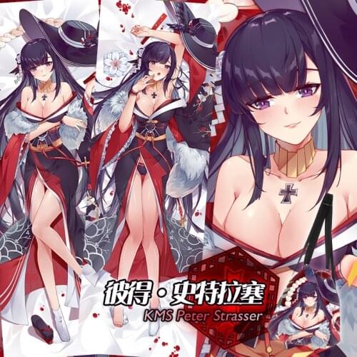 Game Peter Strasser Azur Lane Dakimakura Hugging Body Pillow Case Otaku Male Long Pillow Cushion Cover Gifts SM