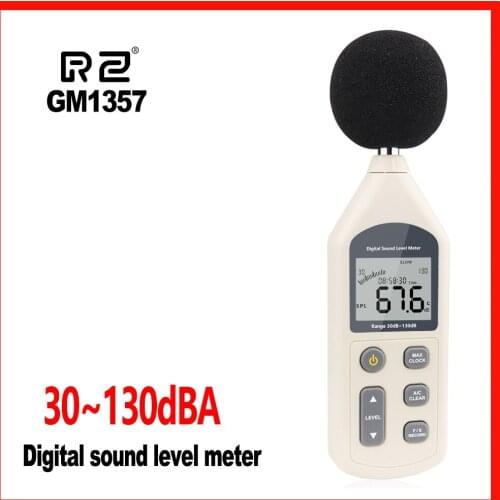 New Digital Sound Level Meter Noise Tester in decibels LCD A/C FAST/SLOW dB screen RZ 30-130dB Sound level meter