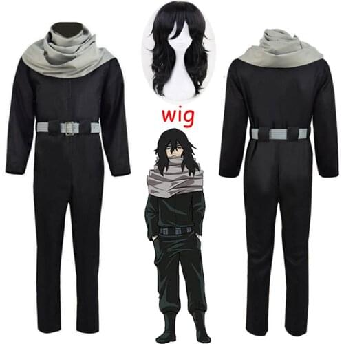 Anime My Hero Academia Cosplay Costumes Aizawa Shouta Cosplay Costume Eraser Head Cosplay Clothes Men Cartoon Black Outfit