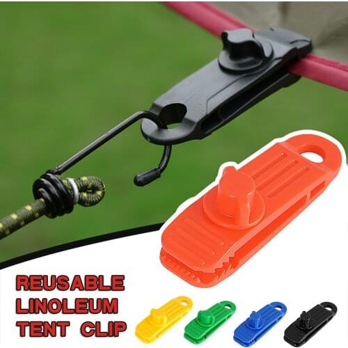 1pcs Reusable Tent Tarp Tarpaulin Clips Clamp Buckle Tent Hool Awning Clip Outdoor Hiking Camping Tools Dropshipping