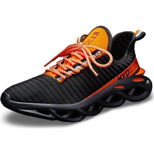 Mens Shoes Casual New Fashion Breathable Lightweight Sports Shoes Personalized Shock Absorption Mens All-match Travel Shoes