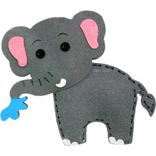 2021 New Naughty Elephant Wooden Cutting Dies DIY Scrapbooking Decoration Cutter Mold