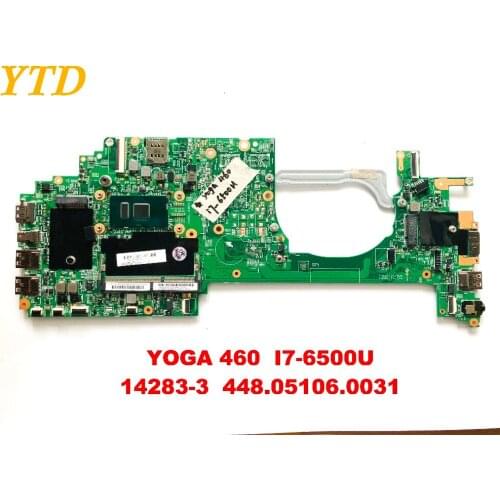 Original for Lenovo yoga 460 laptop motherboard YOGA 460 I7-6500U 14283-3 448.05106.0031 FRU 01HY665 tested good free shipping