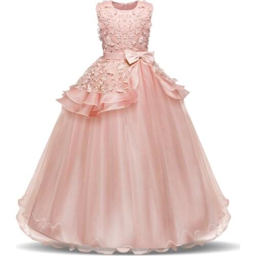 Flower Girl Dresses For Weddings Girl Party Dress Carnival Costume For Kids Graduation Gowns Children vestido de festa carnaval