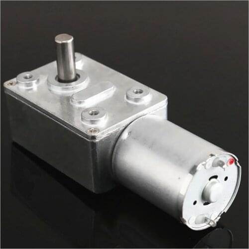 DC 12V Gear Reduction Motor Worm Reversible High Torque Turbo Geared Motor 2-100RPM Mayitr Mini Electric Gearbox Reducer