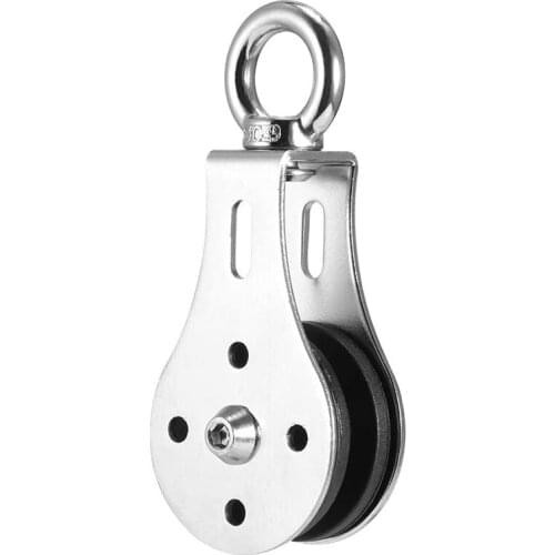 Pulley Block, Stainless Steel Silent Groove Block Pulley Bearing Lifting Pulley Wheel,for Home Gym Fitness Equipment