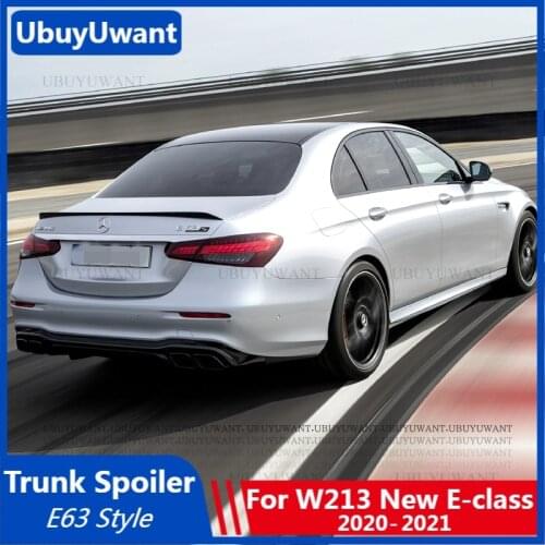 UBUYUWANT Trunk Spoiler For Mercedes Benz W213 Spoiler 2020 2021 E-class E200 E300 E320 E63 ABS Plastic Car Rear Wing Decoration