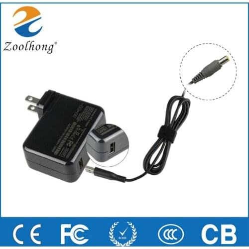 USB-A 5V 4A/20V 3.25A 65W 7.9*5.5mm New travel protable universal adapter For Lenovo