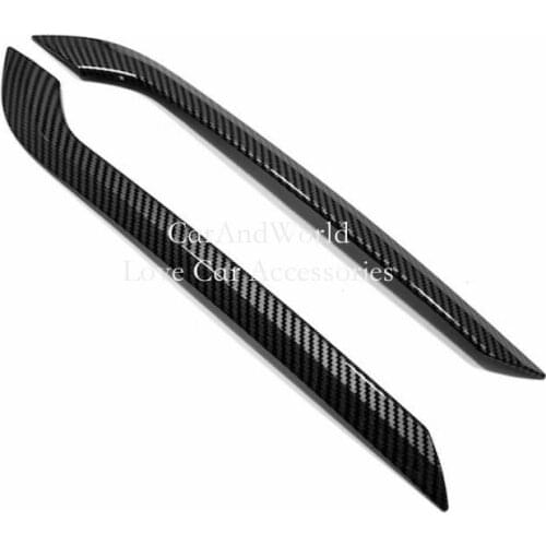 For Tesla Model Y 2019-2022 Rear Fog Lights Tail Lamp Decorative Cover Carbon Fiber Trims Modification Car Exterior Accessories