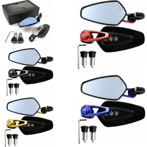 1 Pair Motorcycle Handle Bar Rearview Mirror Handlebar End Side Rear View Mirror for MSX125