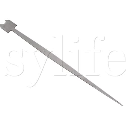 13.39" Straight Style Stainless Steel Cello Sound Post Setter Silver