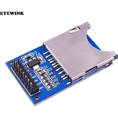 50PCS/LOT Reading and writing module SD Card Module Slot Socket Reader ARM MCU