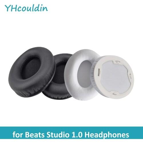 YHcouldin Ear Pads Fits for Beats Studio 1.0 Headphones Protein Leather Ear Cushions Cover Soft Sponge Foam Replacement Earpads